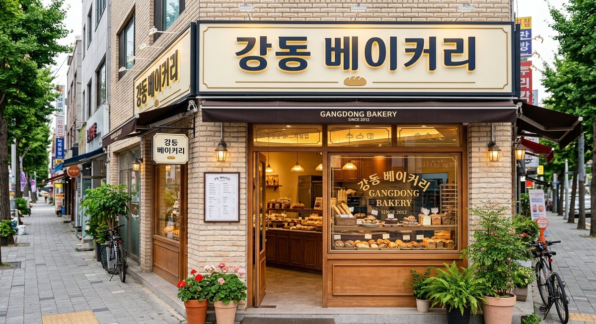 강동 베이커리 미니홈피 예시