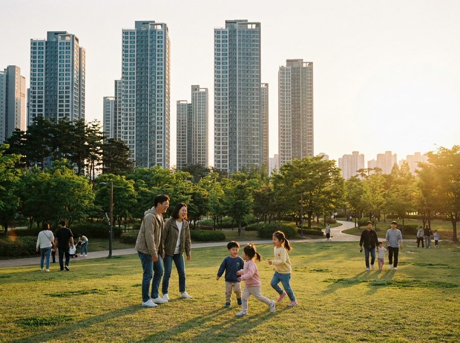 고덕천 산책로